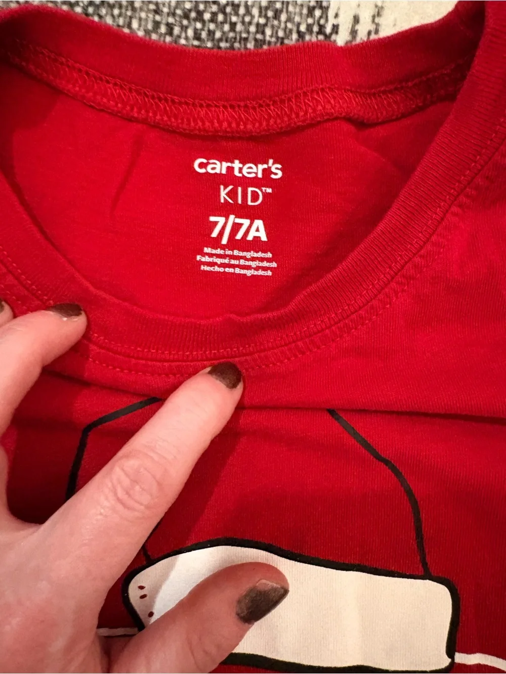 Carters bright red